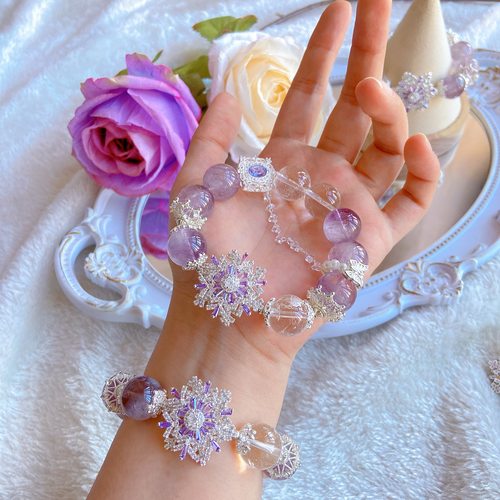 天然紫水晶手链转运舒缓能量情绪