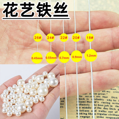 花艺铁丝包有钱花花束直铁丝翻糖蛋糕插件珍珠蝴蝶支撑纸艺花造型 - 封面