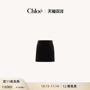 25早春新款 Chloe蔻依 丝绒花边迷你裙 限时折扣