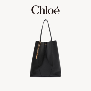 Chloe蔻依 SPIN大号小牛皮托特包 CHLOE