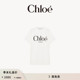 宽松棉质平纹针织印花T恤 Chloe蔻依 季 末首降