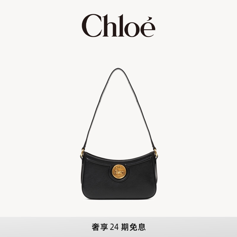 Chloe蔻依粒面皮革肩背包