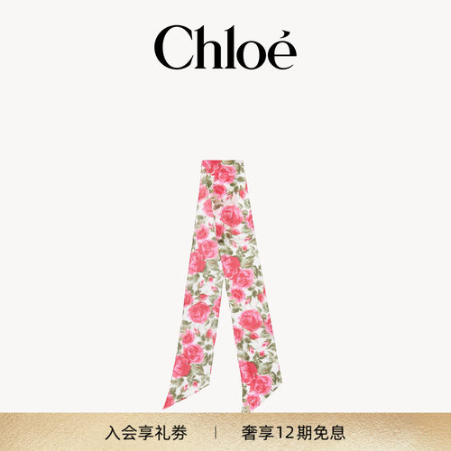 Chloe蔻依 2026新品WILD FLOWERS 真丝雪纺细丝巾