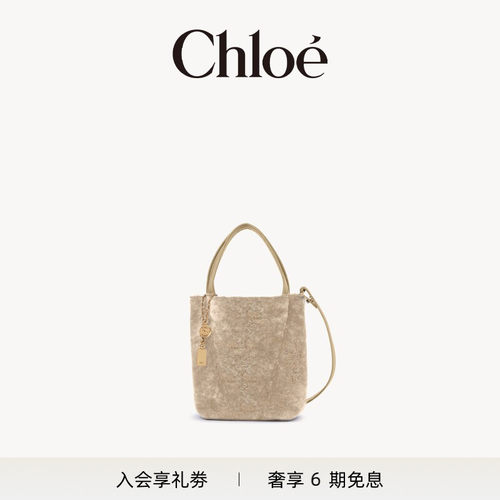 【新品】Chloe蔻依 2026冬季新品小号SPIN皮毛一体托特包