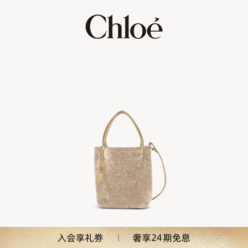 【新品】Chloe蔻依 2026冬季新品小号SPIN皮毛一体托特包