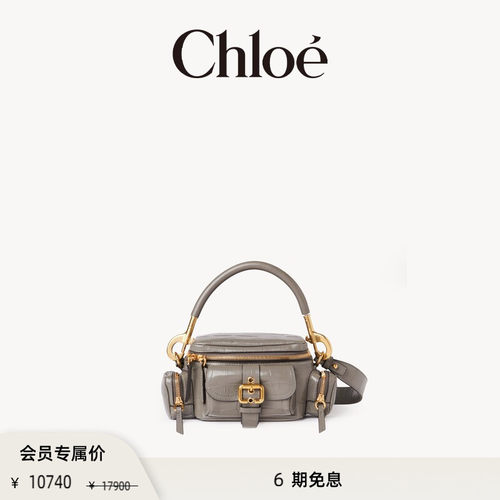 Chloe蔻依鳄鱼纹皮革小号相机包
