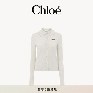 羊毛针织标识开衫 Chloe蔻依 修身 新款 26春季