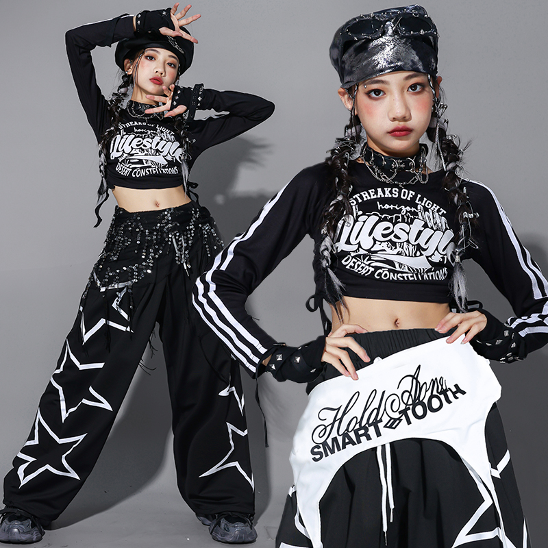 女童jaz爵士舞演出服少儿