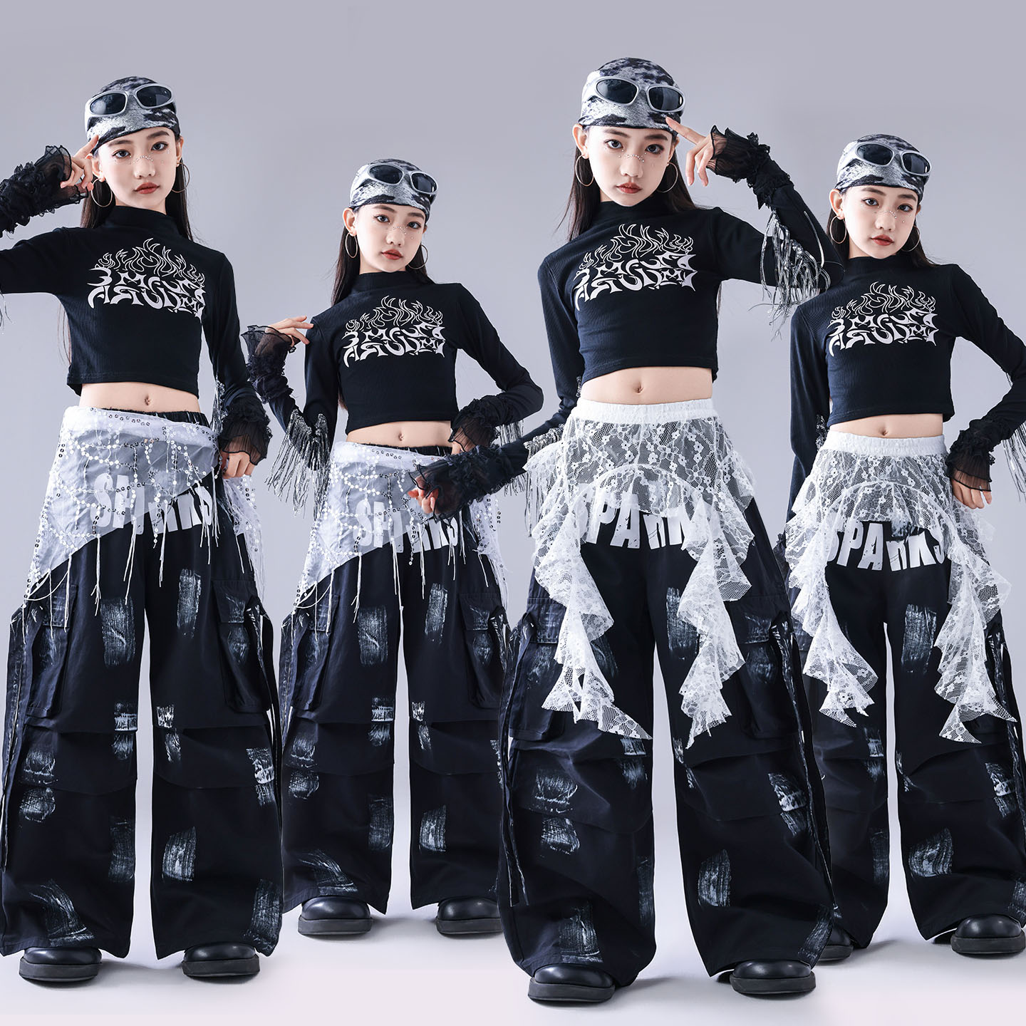 爵士舞服装女童潮酷时髦儿