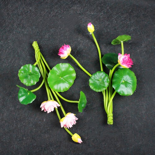 海鲜姿造摆盘装饰小荷花
