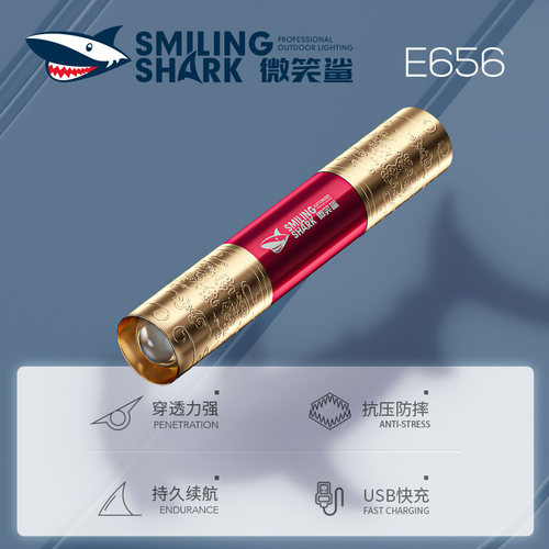 战术强光手电筒充电户外便携超亮