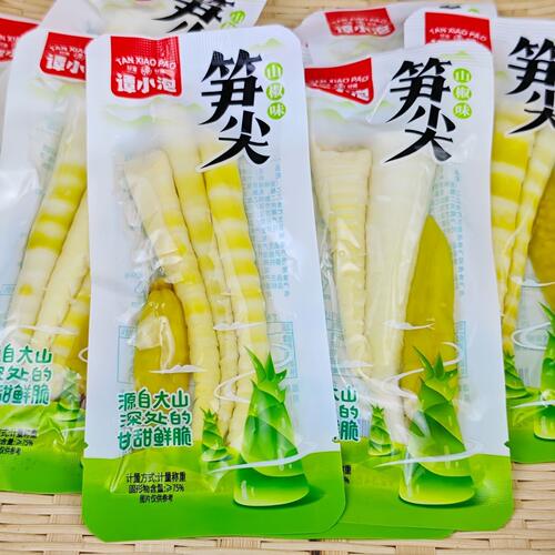 谭小泡笋尖泡椒脆笋开袋即食酸辣笋子笋尖竹笋小包装休闲零食小吃