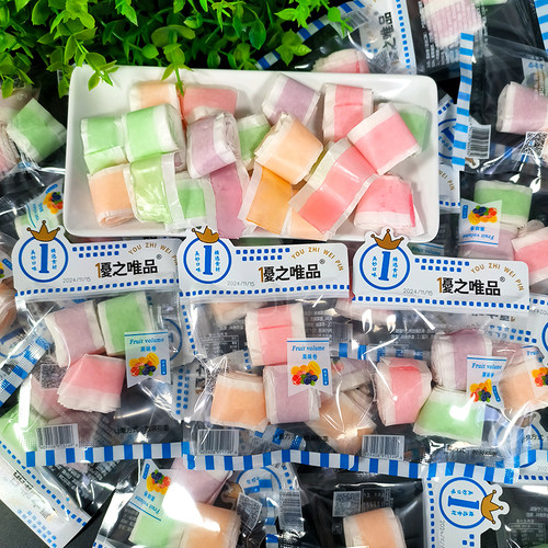 优之唯品果味卷迷你西瓜泡泡糖果