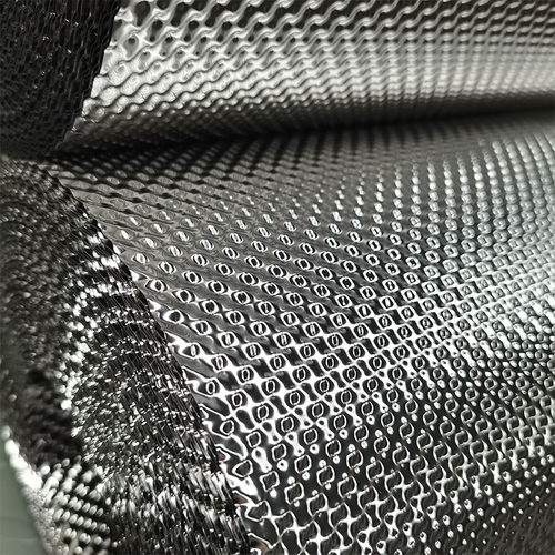 304不锈钢米粒板 0.15MM压花纹国六汽车发动机舱排气管钢箔隔热板