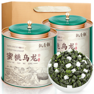 白桃乌龙窨制花茶高山浓香型茶叶礼盒装 自己喝 蜜桃乌龙茶 飘香韵