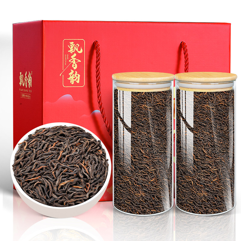 飘香韵茶叶礼盒装正宗广西六堡茶窖藏黑茶500g端午佳节送礼送长辈