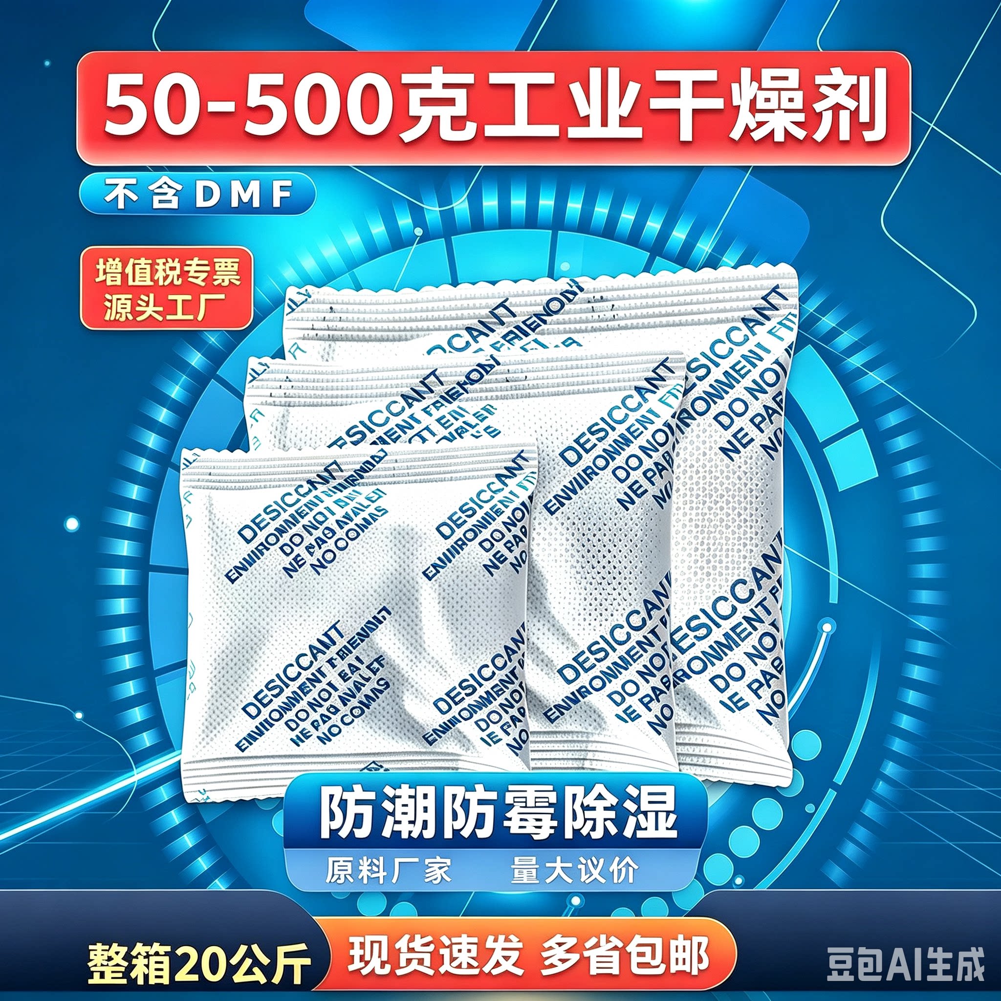 矿物干燥剂工业用防潮除湿防霉