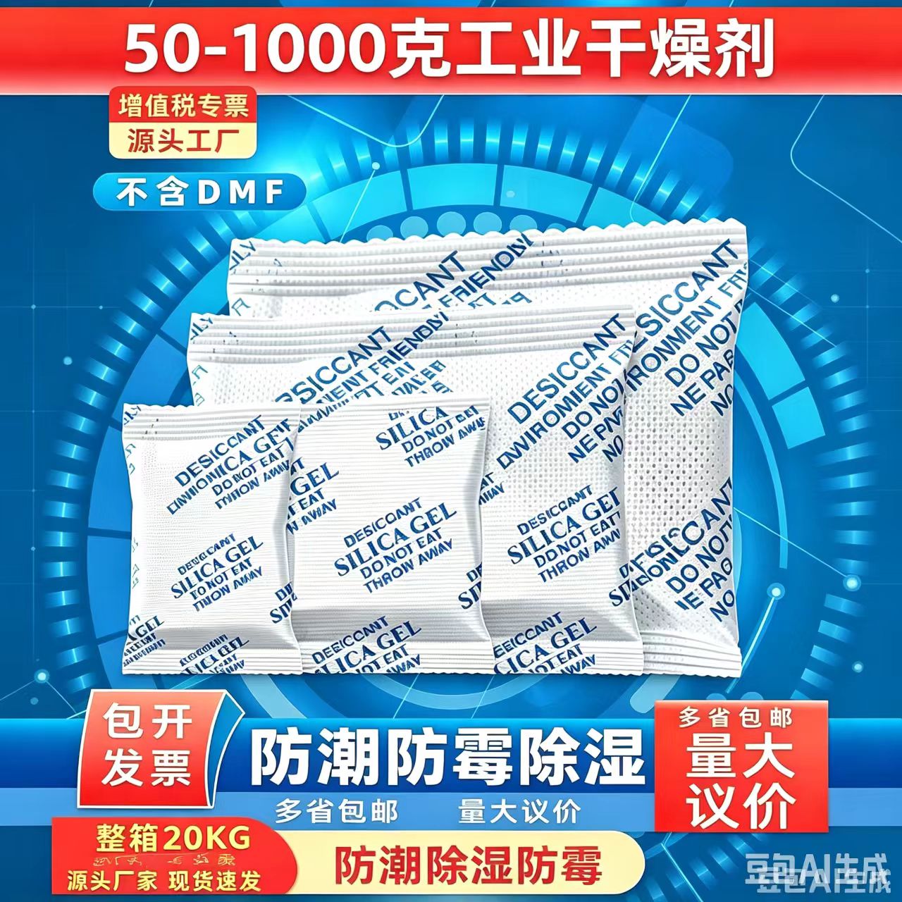 矿物干燥剂500g工业大包防潮除湿