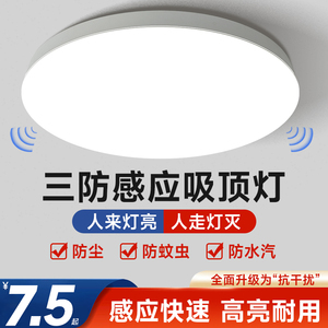 智能感应吸顶灯楼梯过道灯楼道走廊灯红外人体雷达感应灯声控灯