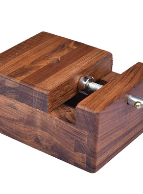 御书房刻章印床原木实木中国风刻床黑檀木红木印床文房四宝大号/篆刻床/红木印床/刻印章夹具/篆刻工具