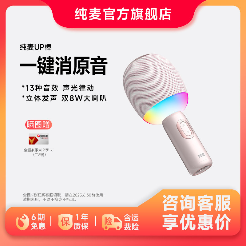 纯麦蓝牙麦克风儿童话筒无线益智益耳儿童玩具手机麦克风,玩具/童车/益智/积木/模型,AI玩具,淘宝优惠券,粉丝福利购,淘宝优惠卷