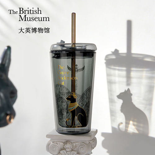 大英博物馆安德森猫系列玻璃杯