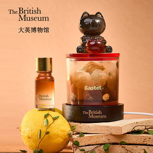 大英博物馆巴斯特系列柿柿如意晶石香薰灯礼盒客厅摆件教师节礼物