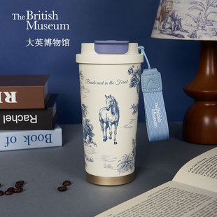 大英博物馆博物志系列御梦驰飞大容量便携咖啡保温杯生日礼物女生