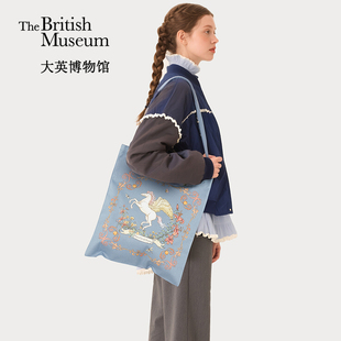 大英博物馆新年系列希腊飞马帆布包单肩手提包袋通勤新年礼物女生