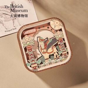 大英博物馆人首翼牛图木拼氛围灯