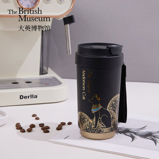 大英博物馆安德森猫显温保温杯情侣316不锈钢咖啡杯生日礼物