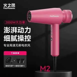 火之凤正吹风机M2理发店发廊发型用家用大功率负离子风筒高速师专