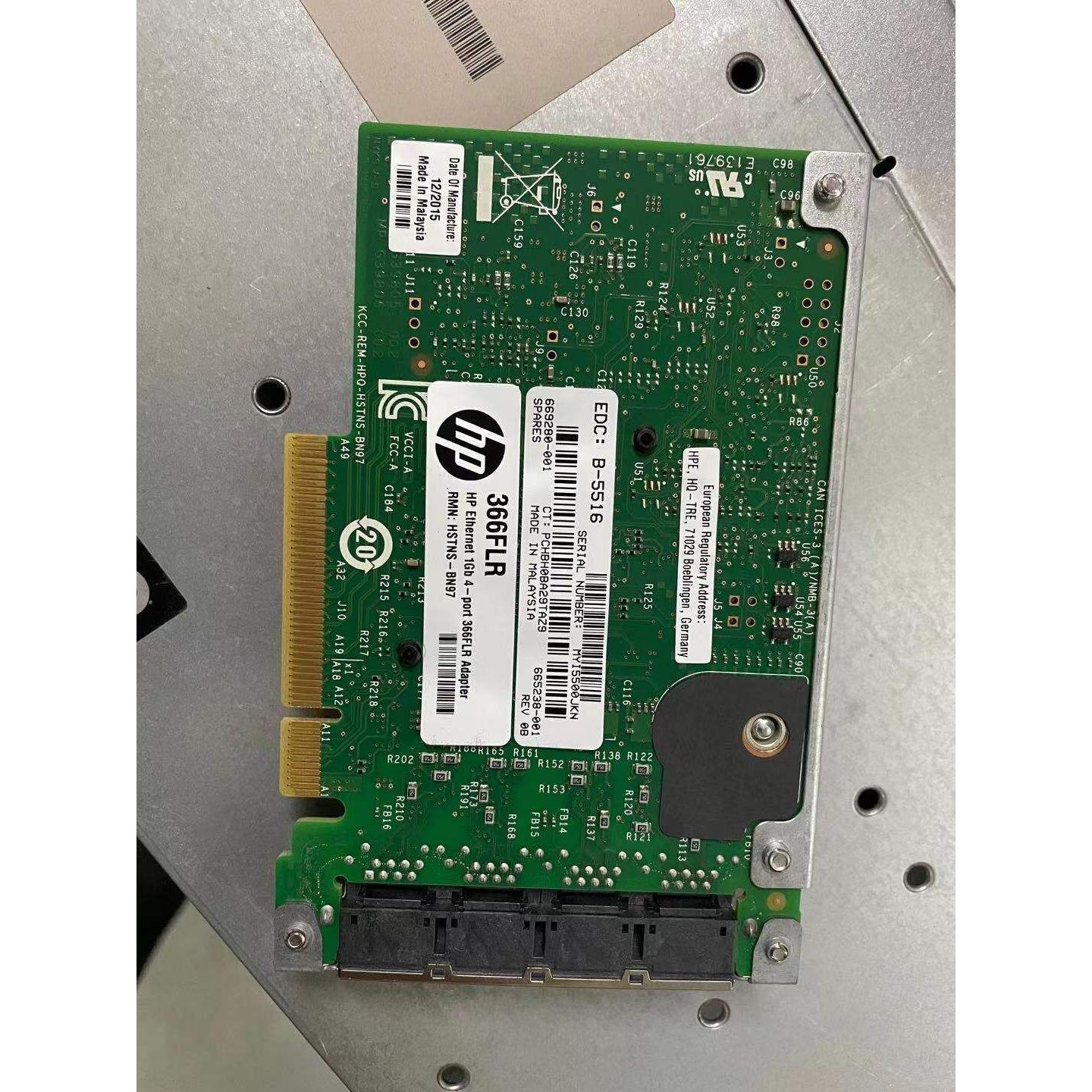 HP 366FLR 665240-B21 669280-001 四口千兆服务器网卡