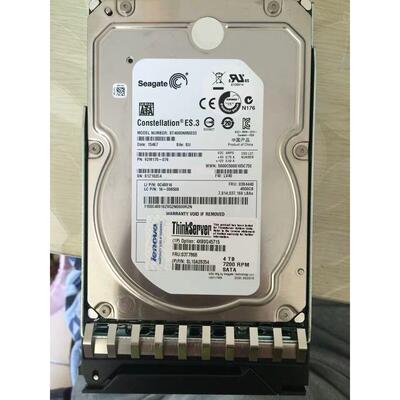 联想 ST4000NM0033 4TB SATA企业级硬盘FRU：03X4440 03T7868