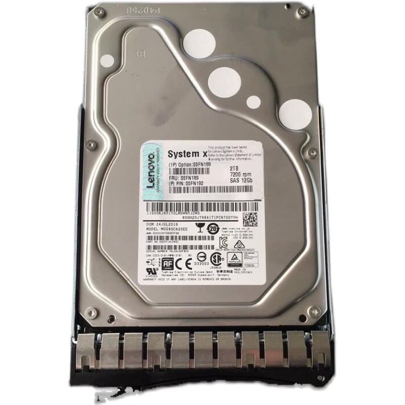 联想 IBM 00FN188 00FN189 2T SAS 3.5 7.2K 12G M5 X6 硬盘