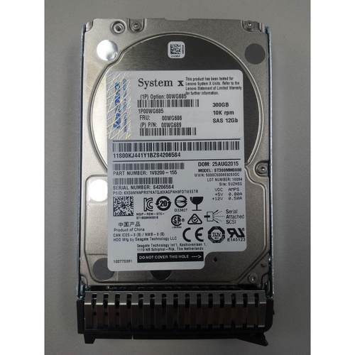 Lenovo/联想 服务器硬盘 300G 10K SAS 2.5 12G 00WG686 00WG689