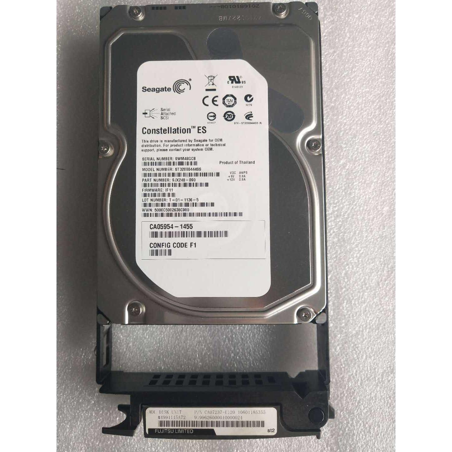 富士通 CA07237-E120 硬盘 CA07237-E120 2TB 7.2K SAS 存储硬盘