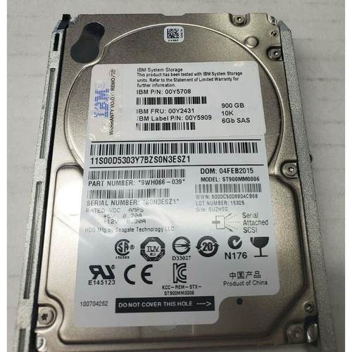 IBM 00Y2505 FRU 00Y2431 900G 10K SAS 2.5 存储硬盘V3500 V3700