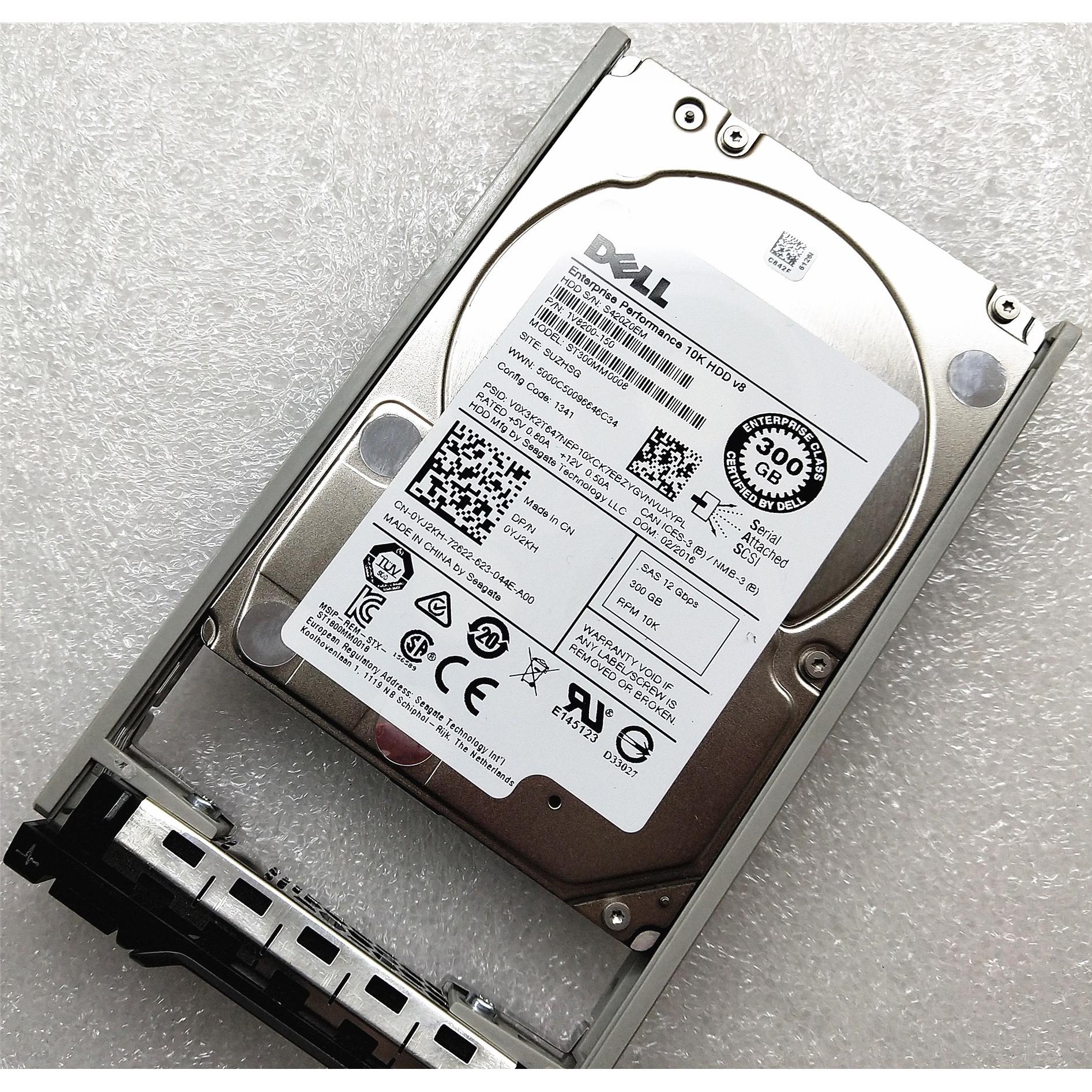 Dell/戴尔 YJ2KH 300G SAS 2.5 10K 12G 服务器硬盘 ST300MM0008