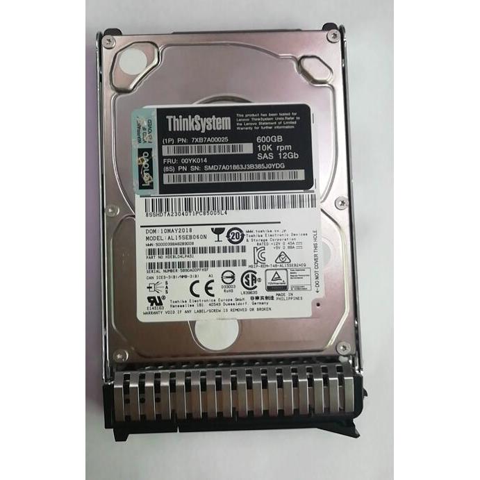 联想 00YK014 600G SAS 12Gb SR530 SR550 SR630硬盘7XB7A00025 电脑硬件/显示器/电脑周边 企业级硬盘 原图主图