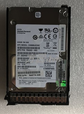 870757-B21 870794 600G 15K SAS 12G 2.5 G10 G9服务器硬盘