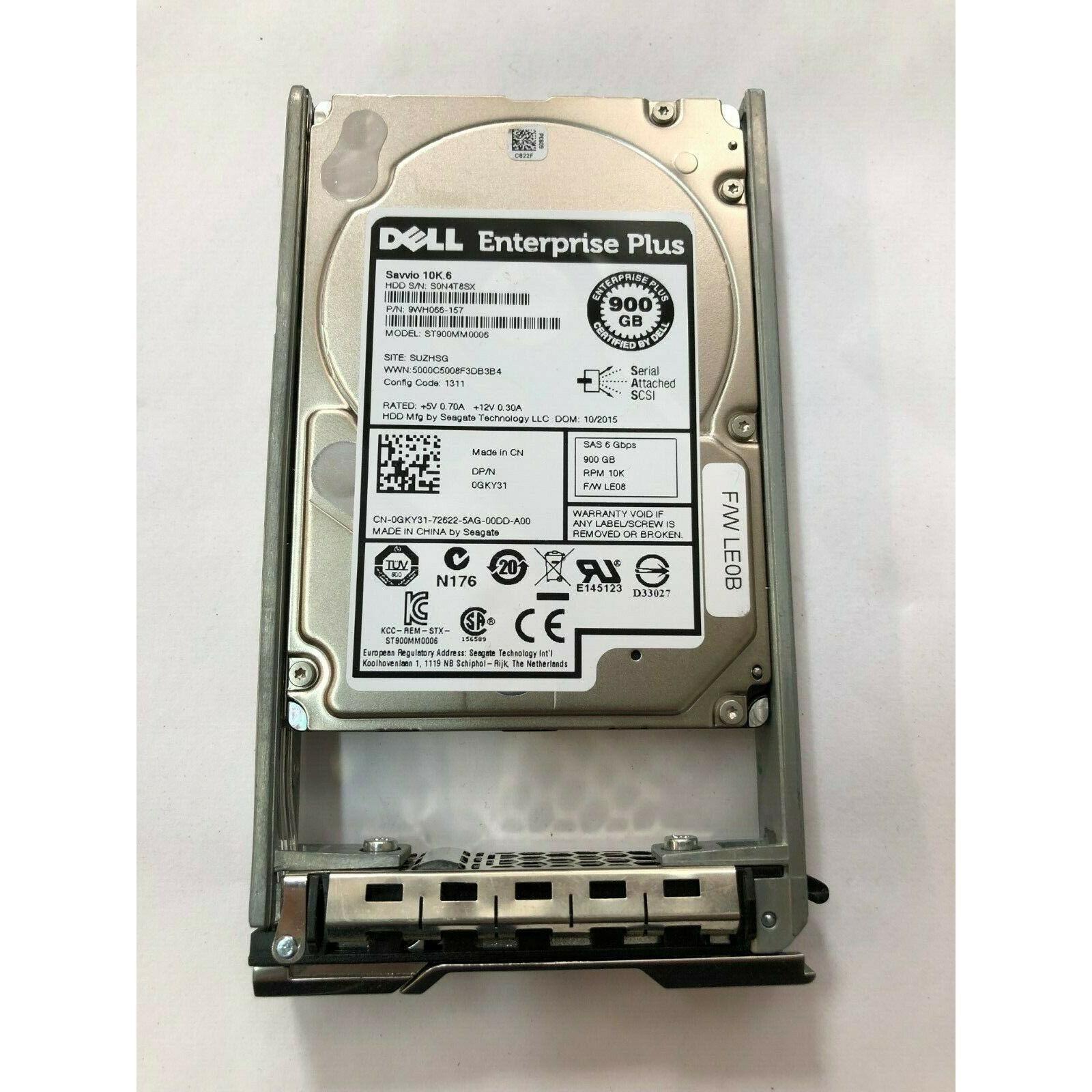 DELL GKY31 0GKY31 900G 10K SAS 2.5寸 ST900MM0006 GKY31 硬盘
