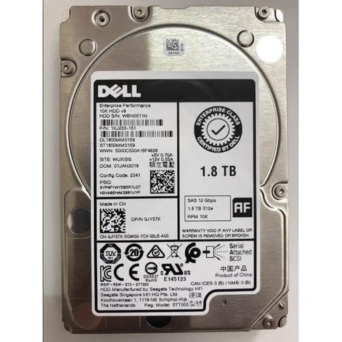 Dell/戴尔 1.8T SAS 2.5寸 10K 12Gb ST1800MM0159 0JY57X