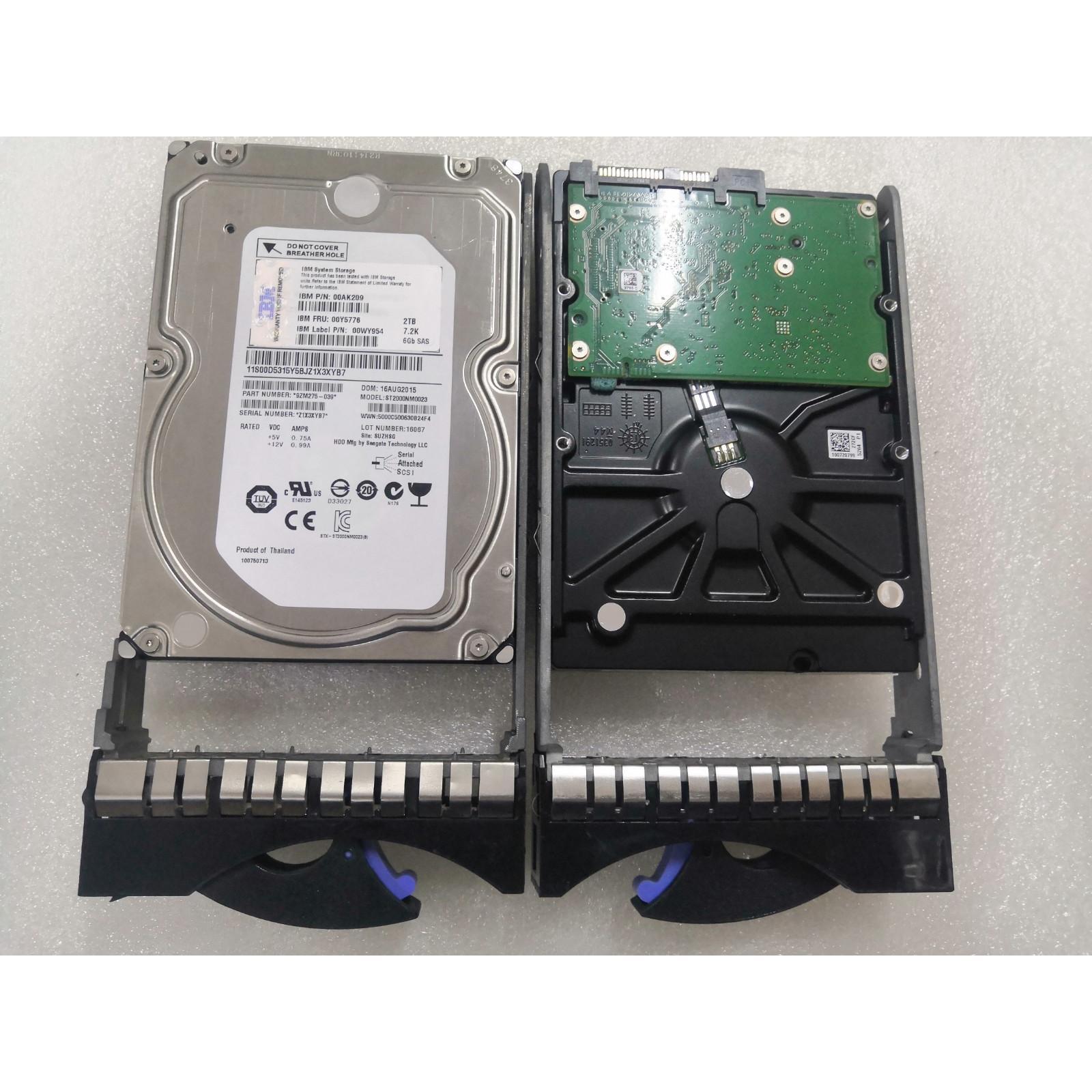 IBM AC30 00AK209 00Y5776 2TB 3.5寸7.2K 6Gb SAS V5000存储硬盘
