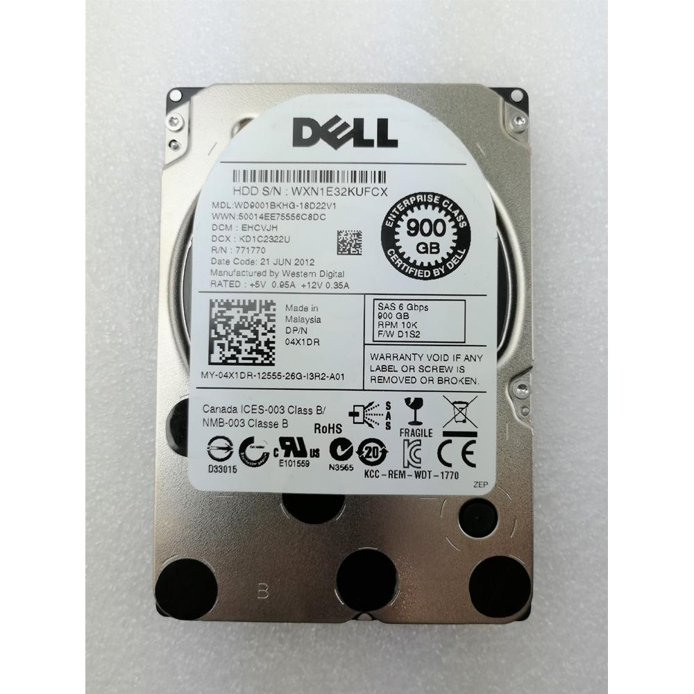 DELL 04X1DR WD9001BKHG 服务器硬盘 900G 10K SAS 2.5寸