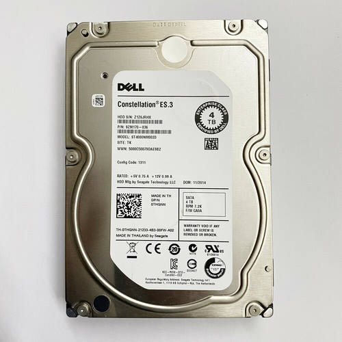 DELL THGNN 9PR63 ST4000NM0033 4T 7.2K SATA 3.5 6G 企业级硬盘