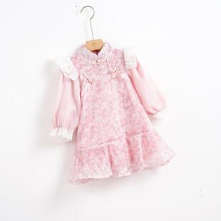 新款 2025夏季 现货 女童连衣裙可爱甜美 CQ259108女童套装