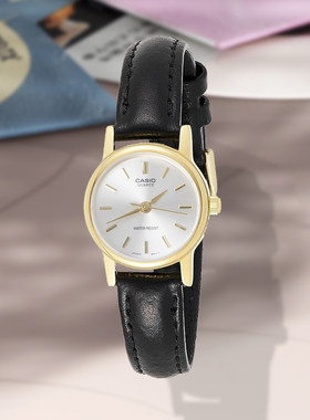 卡西欧手表女CASIO LTP-1095Q-7A 小表盘皮带金属指针防水淑女表