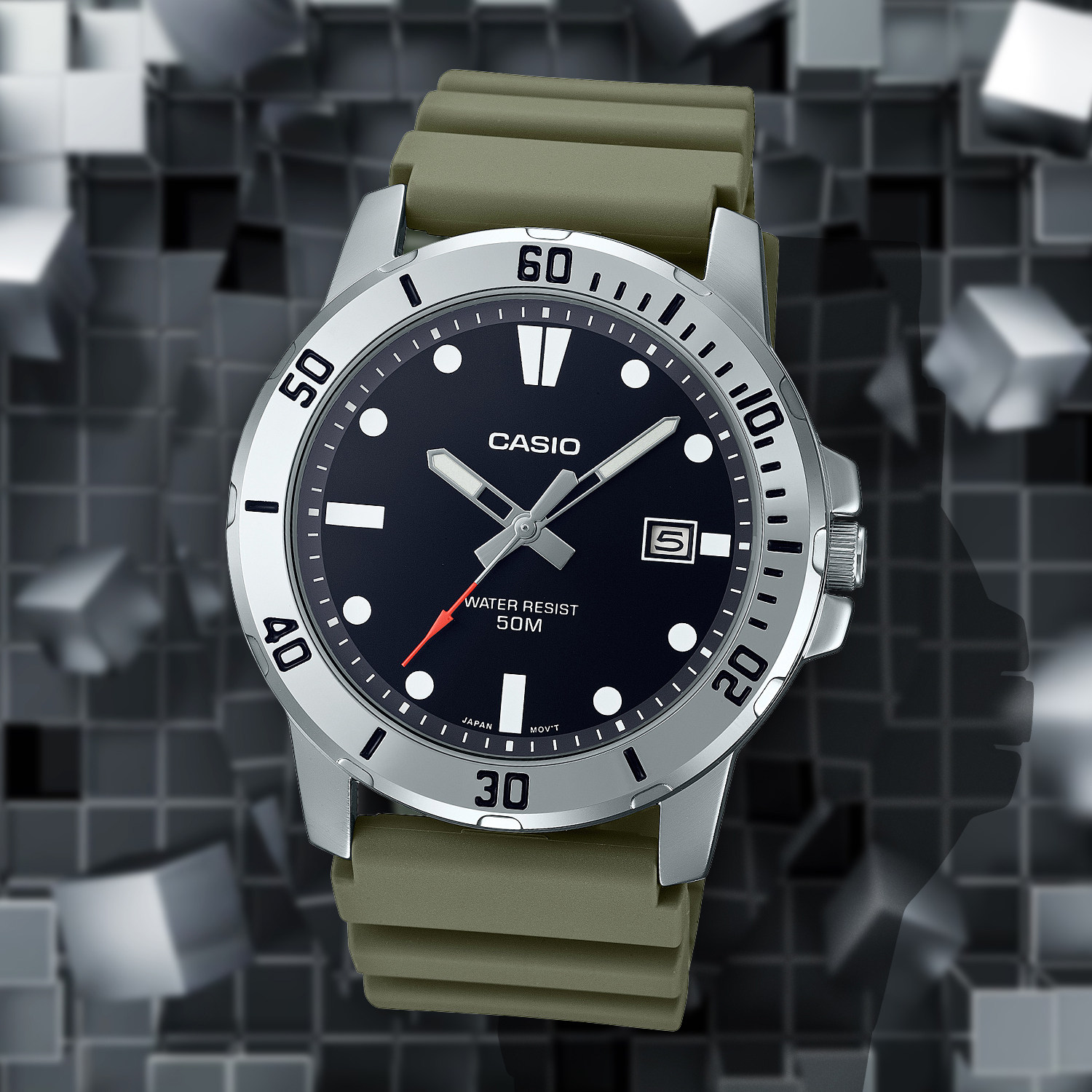 casio卡西欧手表 mtp-vd01-3e 男士商务运动剑鱼防水非机械石英表