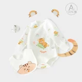 Детское хлопковое боди для новорожденных, слюнявчик